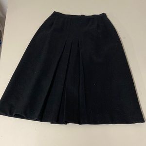 Vintage Black Wool Skirt